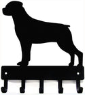 Rottweiler Dog Key Rack and Leash Hanger with 5 hooks