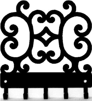 Decorative Scroll S02 - Key Rack - The Metal Peddler Key Rack decorative, key rack, scroll