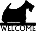 Scottish Terrier Dog Welcome Sign - The Metal Peddler Welcome Signs breed, Dog, porch, Scottish Terrier, welcome sign