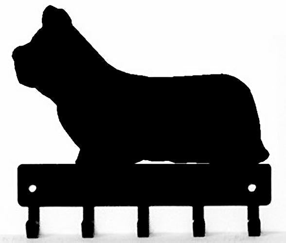 Skye Terrier Dog Key Rack/ Leash Hanger - The Metal Peddler Key Rack breed, Dog, key rack, leash hanger, Skye Terrier