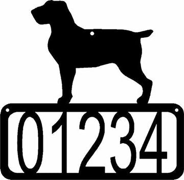 Spinone Italiano Dog House Address Sign - The Metal Peddler Address Signs address sign, breed, Dog, House sign, Personalized Signs, personalizetext, porch, Spinone Italiano