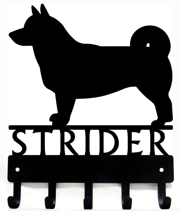 Swedish Vallhund  Personalized Name Dog Key Rack/ Leash Hanger With Tail Options - The Metal Peddler Key Rack breed, Breed S, Dog, key rack, leash hanger, personalized, personalizetext, Swedish Vallhund