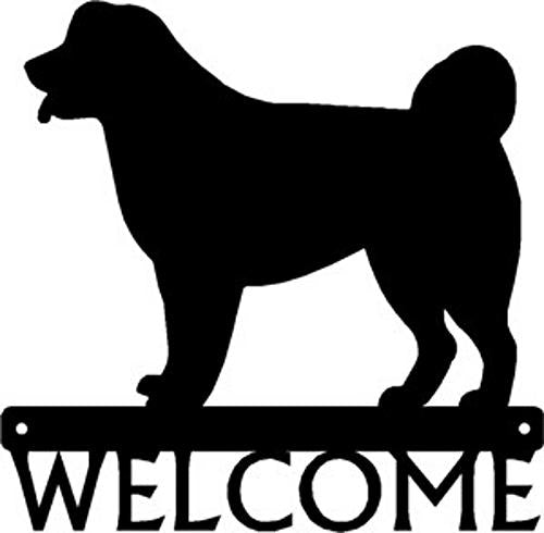 Tibetan Mastiff Dog Welcome Sign - The Metal Peddler  breed, Dog, porch, Tibetan Mastiff, welcome sign