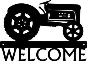 Tractor #12 Welcome Sign - The Metal Peddler farm, porch, ranch, tractor, Welcome sign
