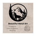 Wolf in the Mountains - Metal Wall Art - The Metal Peddler Wall Art mountain, mountains, wall art, wall decor, wildlife, wolf