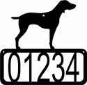 Weimaraner Dog House Address Sign - The Metal Peddler Address Signs address sign, breed, Dog, House sign, Personalized Signs, personalizetext, porch, Weimaraner