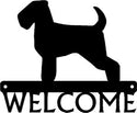 Wheaten Terrier Dog Welcome Sign - The Metal Peddler breed, Dog, porch, Welcome sign, Wheaten Terrier
