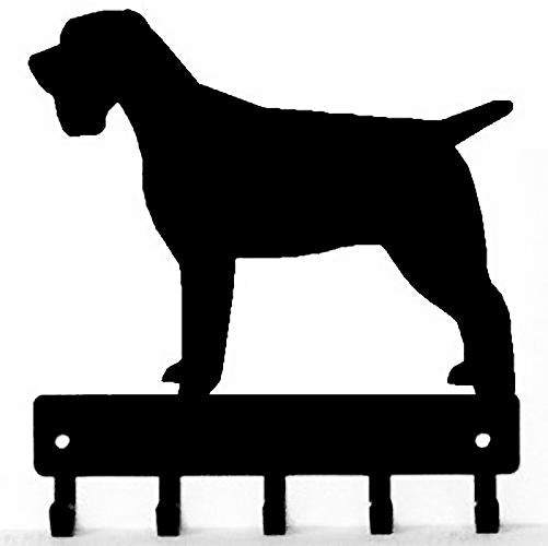 Wirehaired Pointing Griffon Dog Key Rack/ Leash Hanger - The Metal Peddler Key Rack breed, Dog, key rack, leash hanger, Wirehaired Pointing Griffon