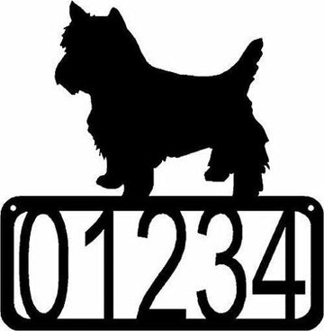 Yorkshire Terrier (Yorkie Trimmed) Dog House Address Sign - The Metal Peddler Address Signs address sign, breed, Dog, House sign, Personalized Signs, personalizetext, porch, Yorkie, Yorkshire Terrier