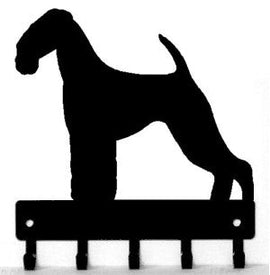 Airedale Terrier Dog Key Rack/ Leash Hanger - The Metal Peddler Key Rack airedale, breed, Breed A, Dog, key rack, leash hanger