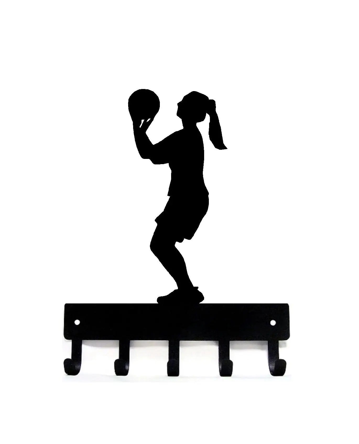 Women's Basketball Player Key Rack | The Metal Peddler
