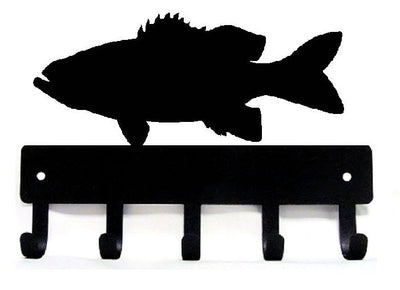 Bass Fish Key Rack - The Metal Peddler Key Rack bass, fish, fishing, key rack