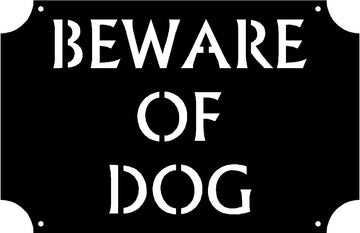 Caution Warning Signs: Beware Of Dog 17x11 - The Metal Peddler  Caution, Dog, Dog Signs
