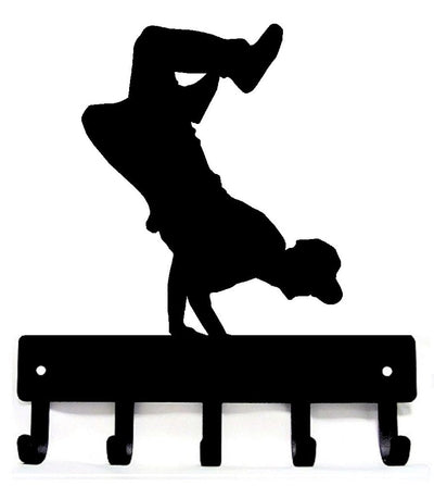 Breakdancer #2 Medal Hanger / Key Rack -Breakdancer- 2 - The Metal Peddler Key Rack dance, dance gifts, dance signs, dance wall art, sport hooks