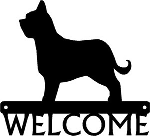 Briard Dog Welcome Sign or Custom Name - The Metal Peddler Welcome Signs breed, Breed B, Briard, Dog, name sign, personalized, Personalized Gifts, Personalized Signs, personalizetext, porch, welcome sign
