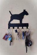 Bull Terrier Dog Key Rack/ Leash Hanger - The Metal Peddler Key Rack breed, Breed B, Bull Terrier, Dog, key rack, leash Hanger