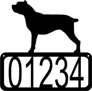 Cane Corso Dog House Address Sign - The Metal Peddler Address Signs address sign, breed, Cane Corso, Dog, House sign, Personalized Signs, personalizetext, porch