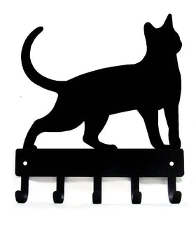 Cat #17 Key Rack with 5 hooks - The Metal Peddler Key Rack Cat, key rack