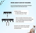 Cat #14 Key Rack with 5 hooks - The Metal Peddler Key Rack Cat, key rack, not-dog