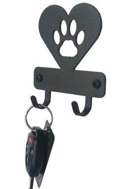 Mini Heart Cat Paw- Key Rack - The Metal Peddler Key Rack cat, key rack, mini KR, not-Dog