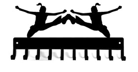 Cheerleader Duo Medal Hanger - The Metal Peddler  cheerleader, Medal Hanger, sport hooks