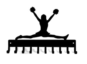 Cheerleader Medal Hanger "Splits" - The Metal Peddler  cheerleader, Medal Hanger, 10 sport hooks