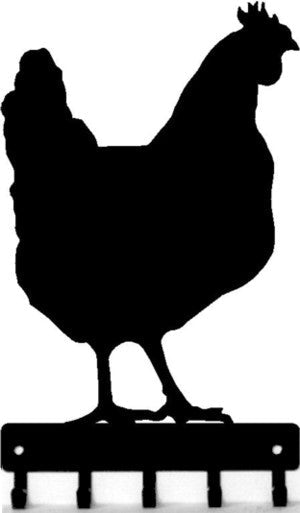 Chicken #03 - Key Rack - The Metal Peddler Key Rack chicken, farm, key rack, rooster