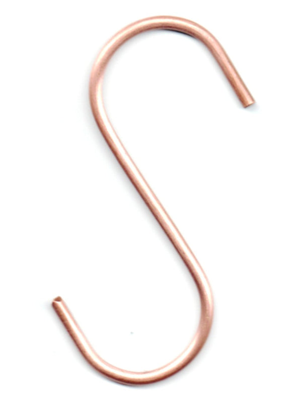 Copper S Shaped Pot Rack Hooks (set of 4) - The Metal Peddler Pot Rack Hooks copper, hooks, pot hooks, storage hooks