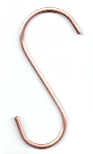 Copper Wide S Shaped Pot Rack Hooks (set of 4) - The Metal Peddler Pot Rack Hooks copper, hooks, pot hooks, storage hooks