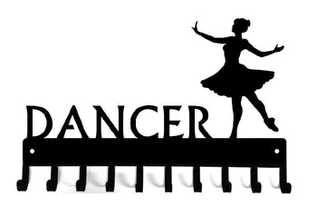 Dance Ballerina #2 Medal Rack - custom option - The Metal Peddler  dance, dancer, dancers, medal rack