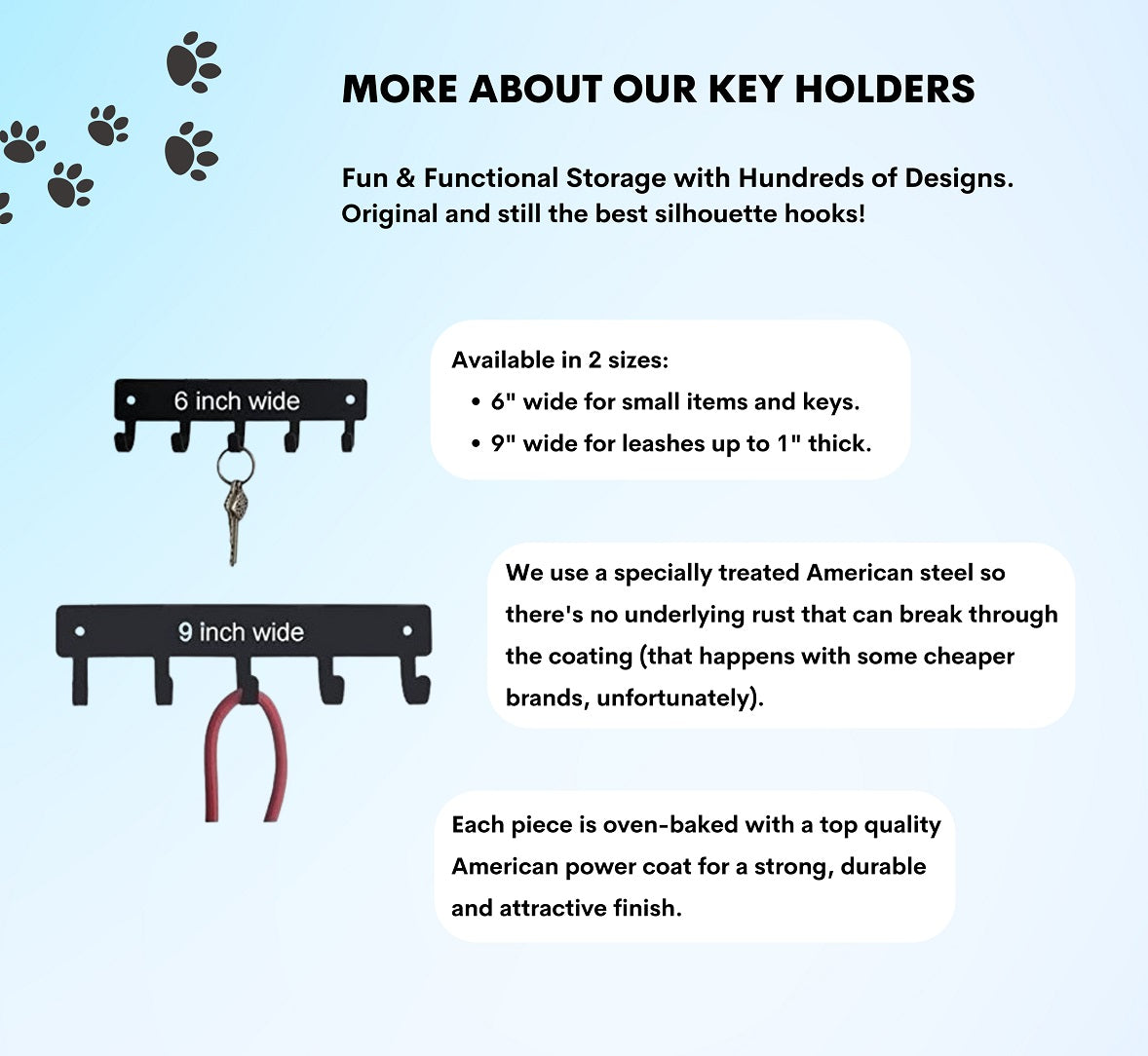 American Eskimo Dog Key Rack/ Leash Hanger - The Metal Peddler Key Rack American Eskimo, breed, Breed A, Dog, key rack, leash hanger