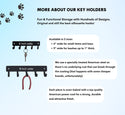 Keeshond Dog Key Rack/ Leash Hanger - The Metal Peddler Key Rack breed, breed K, Dog, Keeshond, key rack, leash hanger