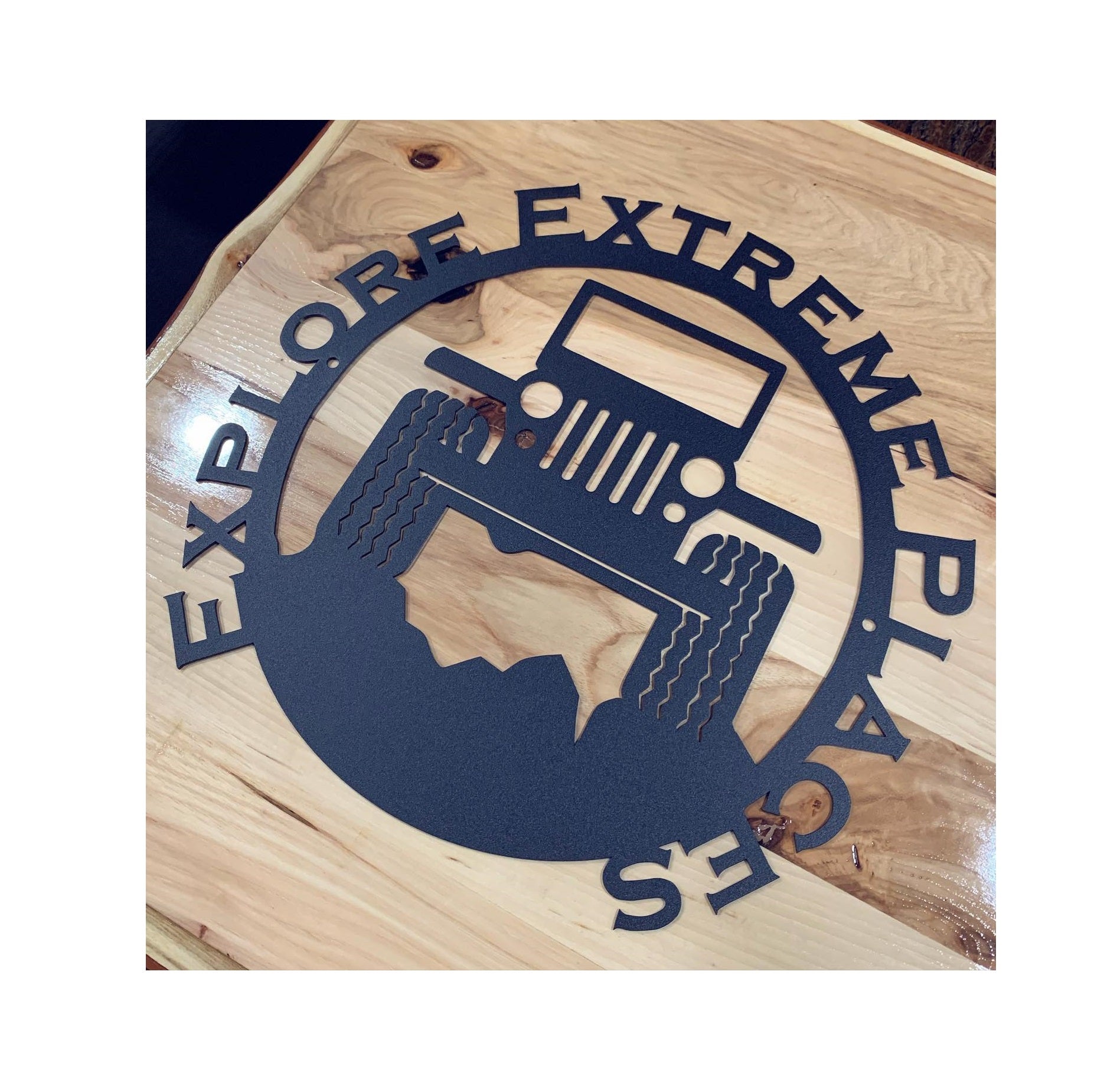 Explore Extreme Places - Off road wall art - The Metal Peddler Wall Art auto, automobile, dad, dad auto, transportation, vehicles, wall art