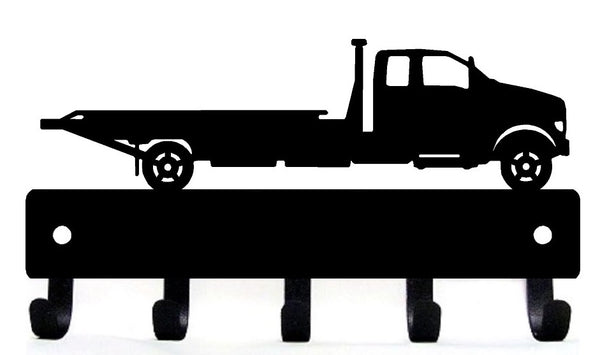 Flatbed Tow Truck Key Hanger - The Metal Peddler Key Rack auto, automobile, key rack, trades, transportation, vehicles