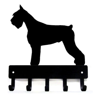 Giant Schnauzer Dog Key Rack/ Leash Hanger - The Metal Peddler Key Rack breed, Dog, Giant Schnauzer, key rack, leash Hanger