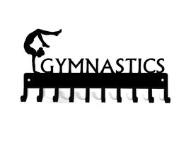 Gymnastics Medal Rack Display with personalization option - The Metal Peddler Medal Holders Gymnastics, Medal Hanger, medal rack, Personalized Gifts, personalizetext, sport, sport hooks, sporthooks, sports