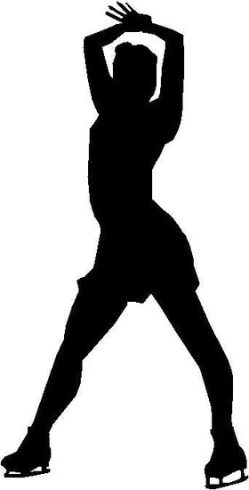 Figure Skating Ice Skater 4-  Wall Art Room Decor - The Metal Peddler  figure skating, ice skater, skater, wall art, winter sports