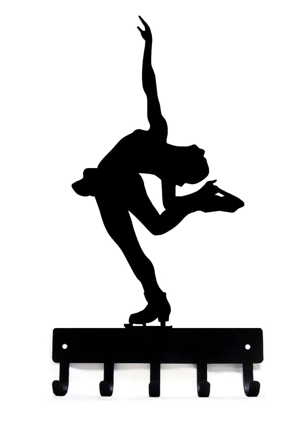 Ice Figure Skating Key Rack - The Metal Peddler Key Rack figure skating, key rack, medal hanger, sport hooks, sports