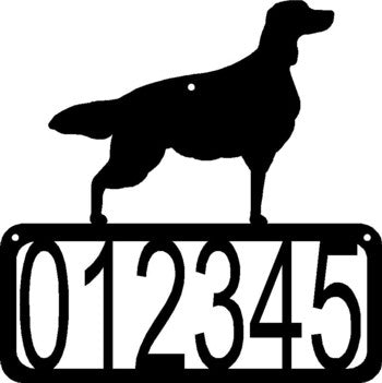 Irish Setter Dog House Address Sign - The Metal Peddler Address Signs address sign, breed, Dog, House sign, Irish Setter, Personalized Signs, personalizetext, porch