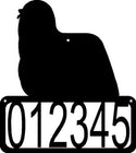 Komondor Dog House Address Sign - The Metal Peddler Address Signs address sign, breed, Dog, House sign, Komondor, Personalized Signs, personalizetext, porch