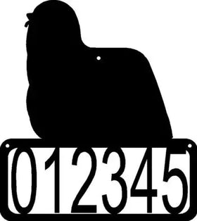 Komondor Dog House Address Sign - The Metal Peddler Address Signs address sign, breed, Dog, House sign, Komondor, Personalized Signs, personalizetext, porch