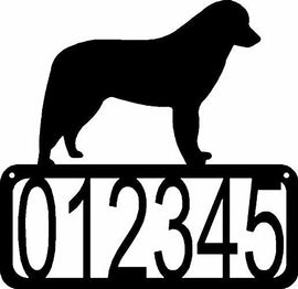 Kuvasz Dog House Address Sign - The Metal Peddler Address Signs address sign, breed, Dog, House sign, Kuvasz, Personalized Signs, personalizetext, porch
