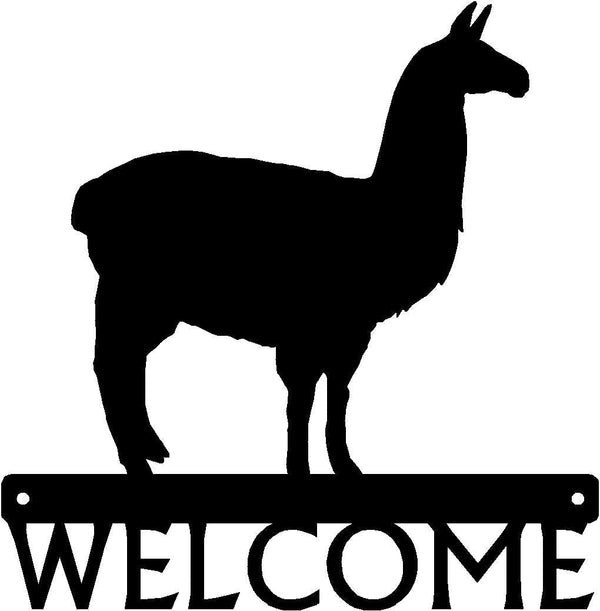 Llama Welcome Sign - The Metal Peddler Welcome Signs farm, Llama, porch, ranch, welcome sign