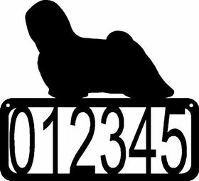 Lhasa Apso Dog House Address Sign - The Metal Peddler Address Signs address sign, breed, Dog, House sign, Lhasa Apso, Personalized Signs, personalizetext, porch