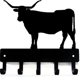 Longhorn Steer Bull Key Rack - The Metal Peddler Key Rack bull, farm, key rack, longhorn, not-Dog, steer