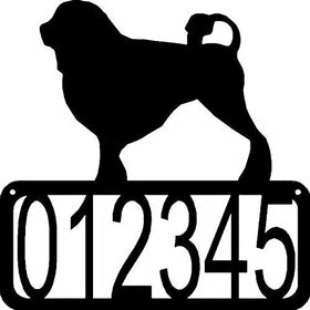 Lowchen Dog House Address Sign - The Metal Peddler Address Signs address sign, breed, Dog, House sign, Lowchen, Personalized Signs, personalizetext, porch