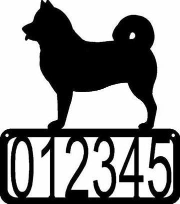 Malamute Dog House Address Sign - The Metal Peddler Address Signs address sign, breed, Dog, House sign, Malamute, Personalized Signs, personalizetext, porch