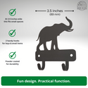 Elephant Mini Key Rack - The Metal Peddler Key Rack key rack, mini kr, wildlife