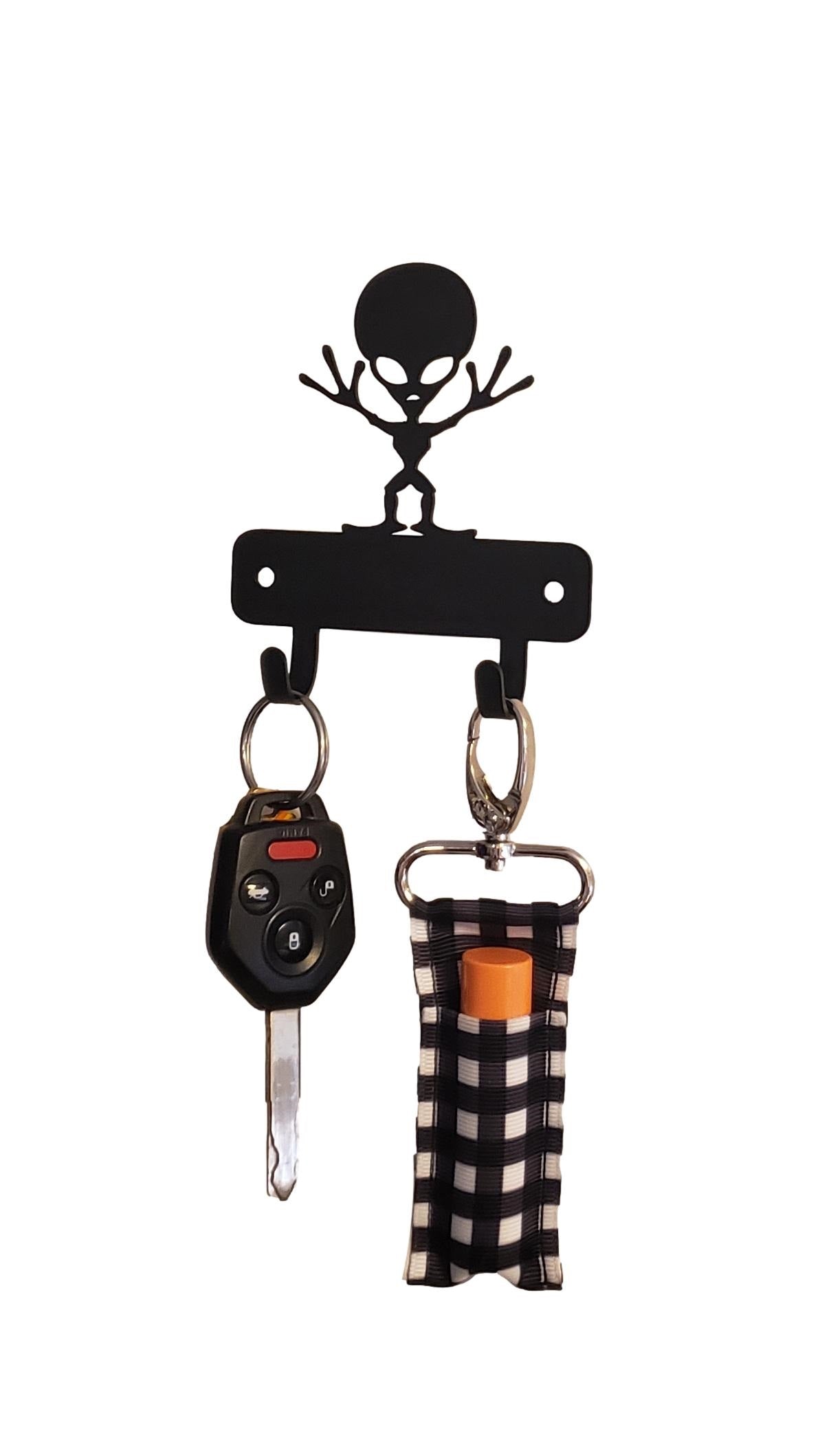 Alien Mini Key Rack for storing keys and small items - The Metal Peddler Key Rack alien, key rack, mini kr, ufo