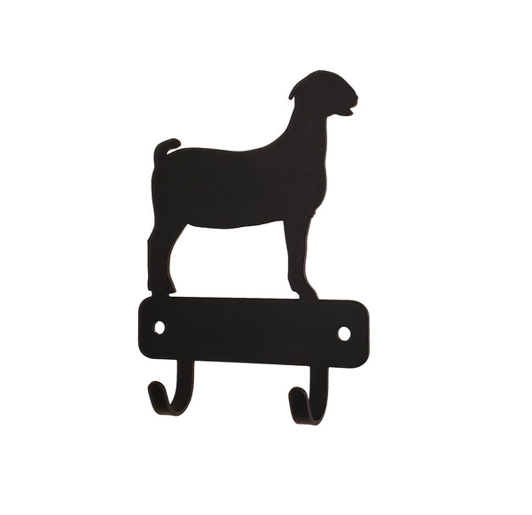 Boer Goat Mini Key Rack with 2 hooks - The Metal Peddler Key Rack farm, Goat, key rack, mini kr, not-dog